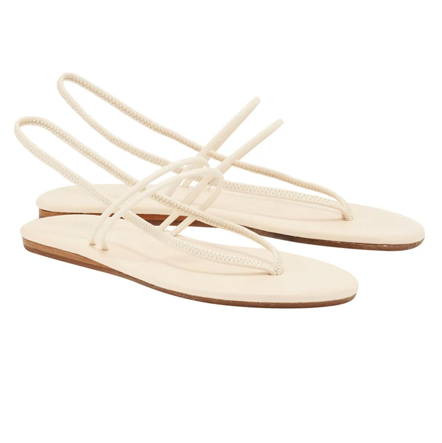 Women's Lordia Leather Sandal In Off White Ancient Greek Sandals
