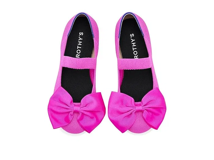 Балетки с большим бантом Big Bow Mary Jane Rothy's Kids, Tan Faux Leather Vamp — фото 3