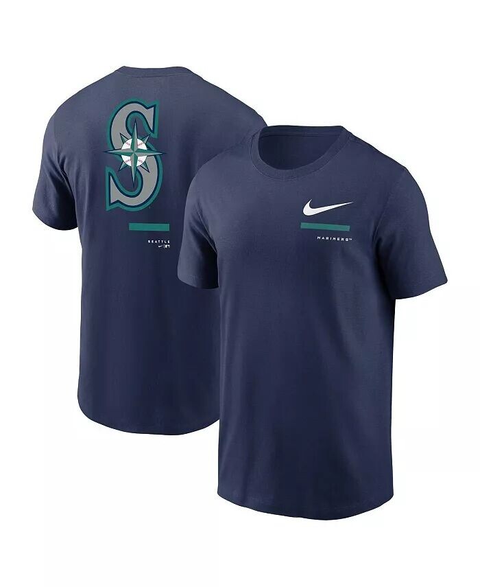 

Мужская темно-синяя футболка через плечо Seattle Mariners Nike