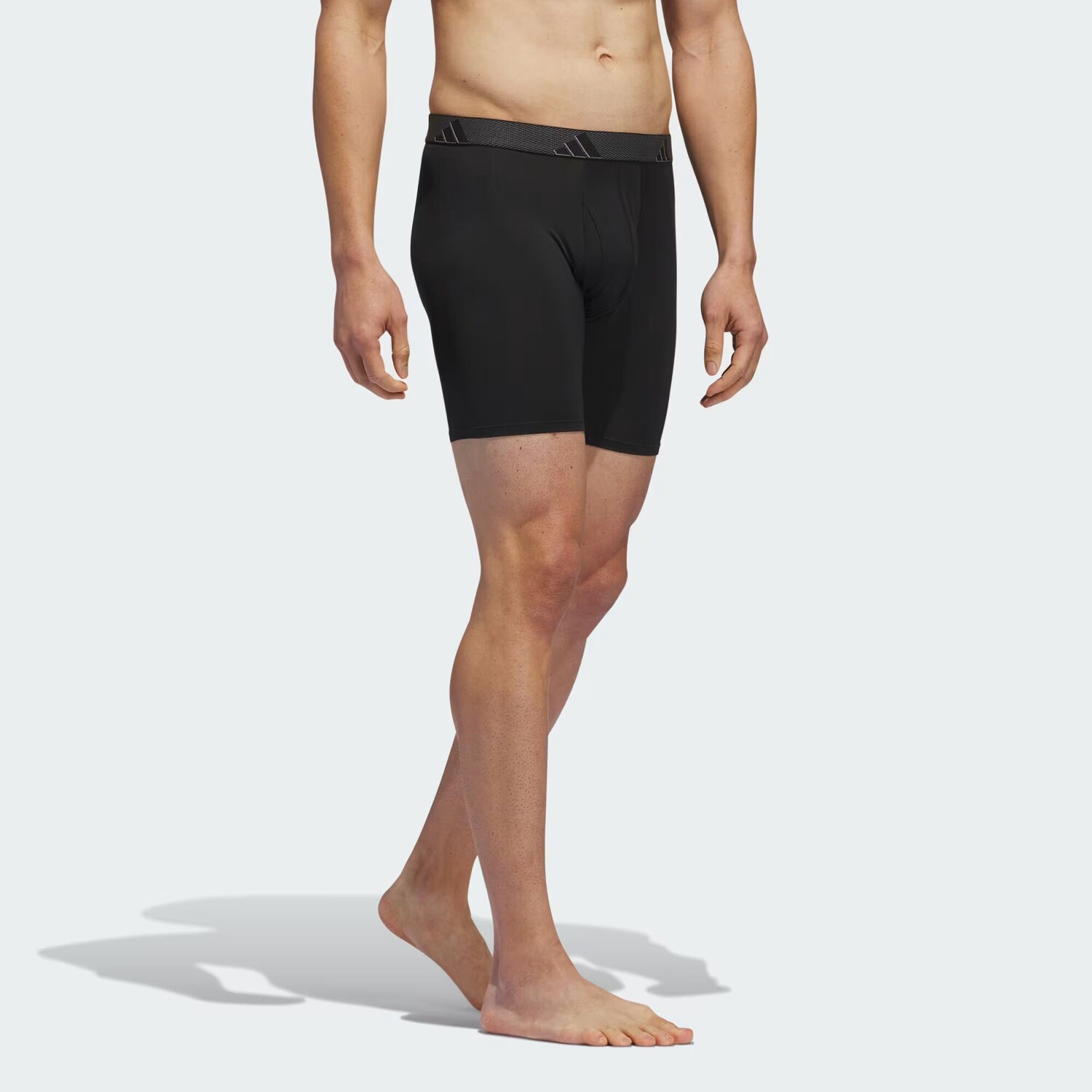 Трусы-боксеры из микрофибры (3 шт.) Adidas, цвет Black/Onix/Black — фото 3