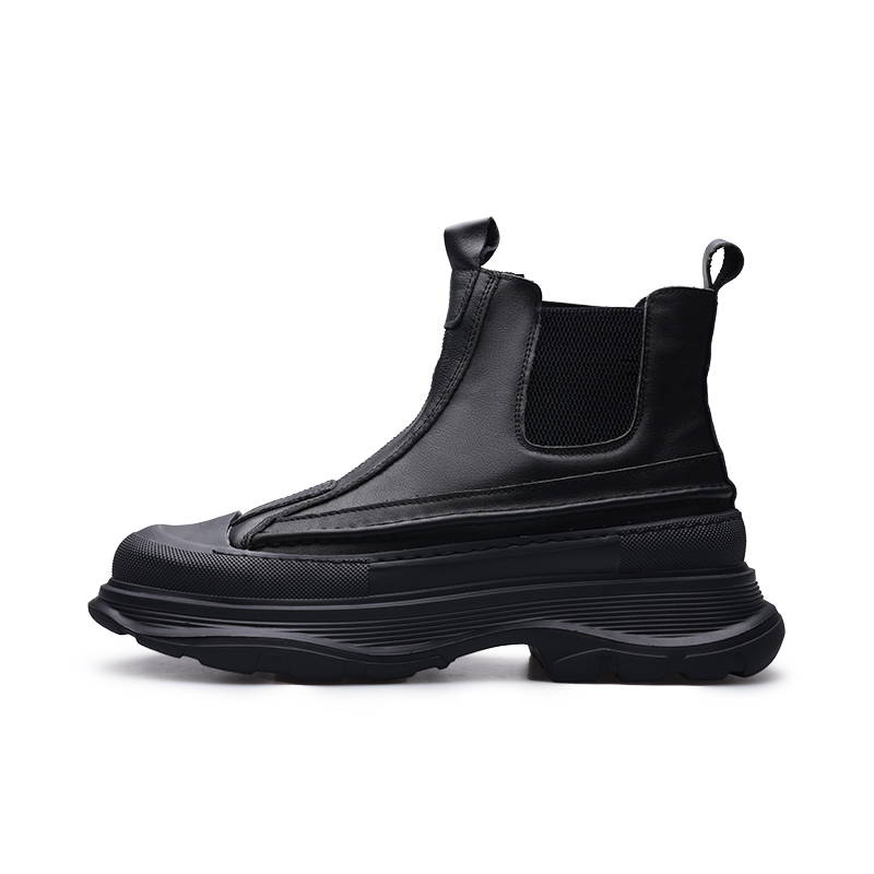 

Короткие мужские ботинки челси PARDASAUL, Black Fleece-Lined Insulated Shoes
