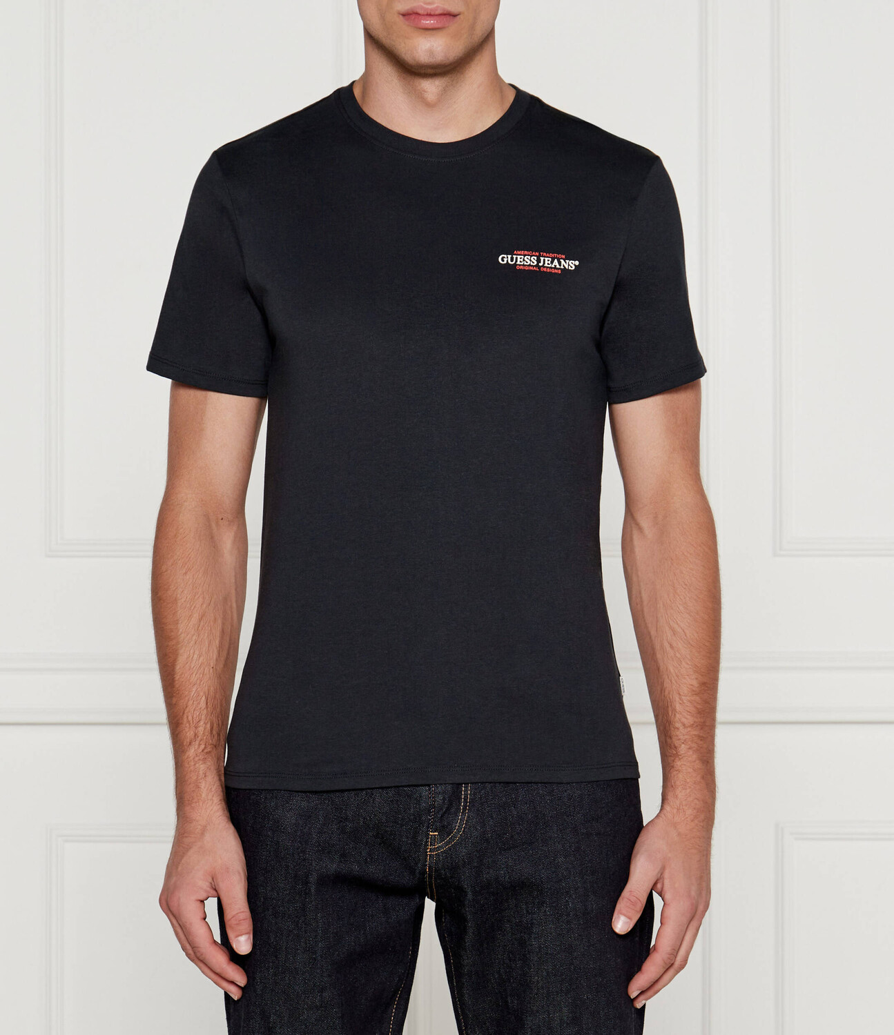 

Футболка Guess Jeans Slim Fit, темно-синий