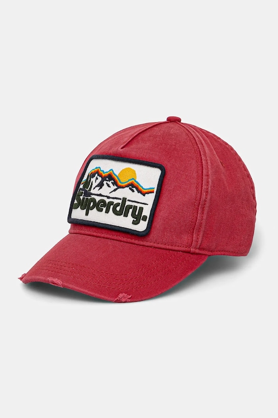 

Джинсовая кепка с козырьком Superdry, красный
