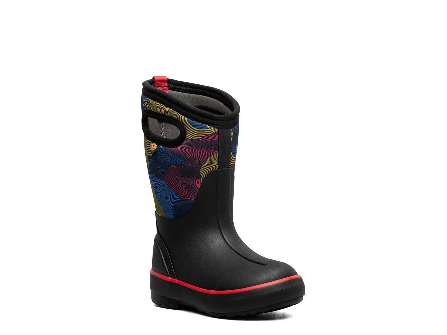 

Ботинки Bogs Classic II Rain Boot — детские, с принтом Black Stripe
