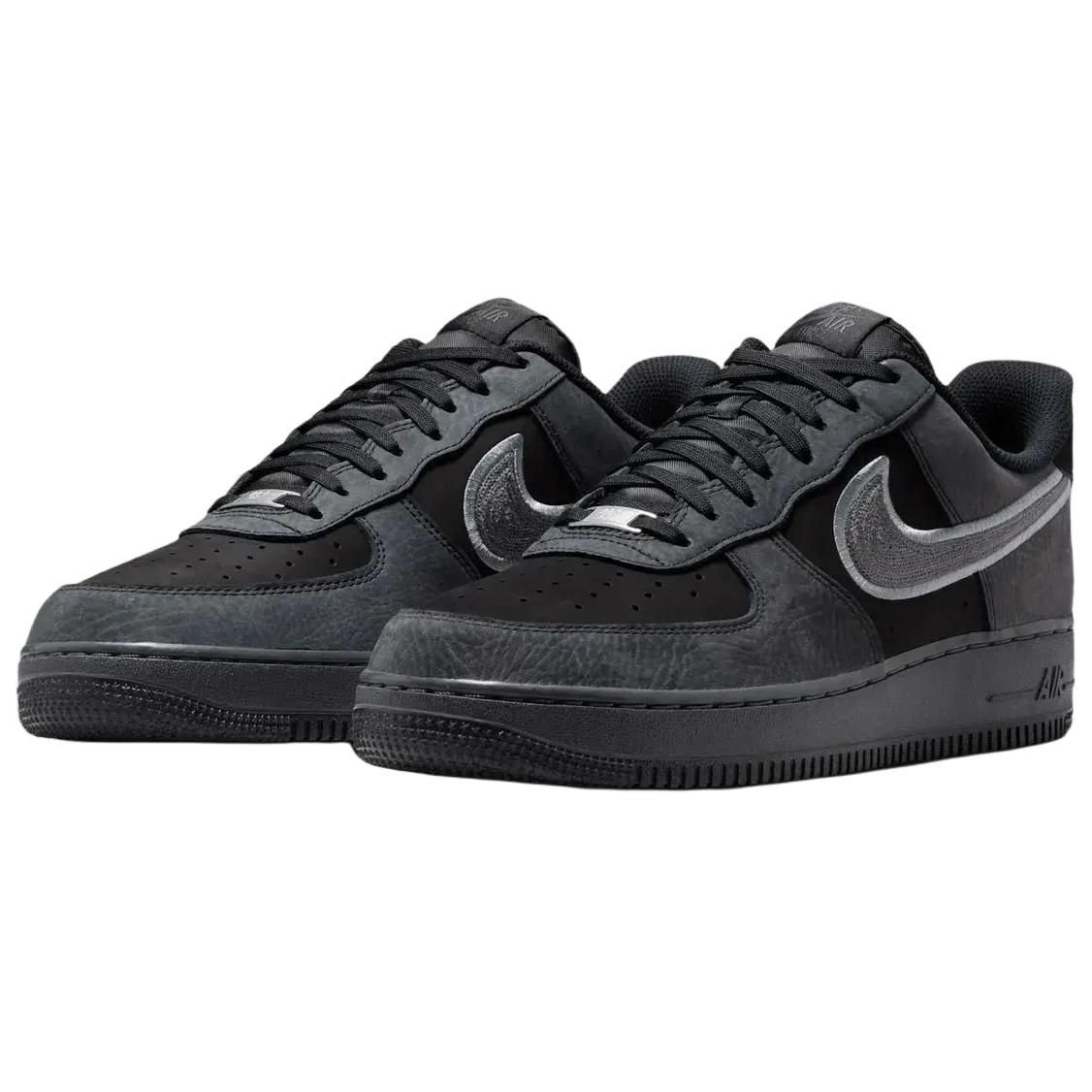 Nike Кроссовки для скейтбординга Air Force 1, унисекс, серый с черным — фото 4