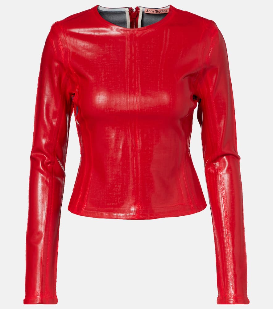 

Кроп-топ Acne Studios, Red/Red