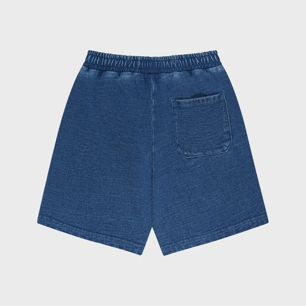 Детские классические шорты Marithé Kids с одним защипом, синие — фото 3