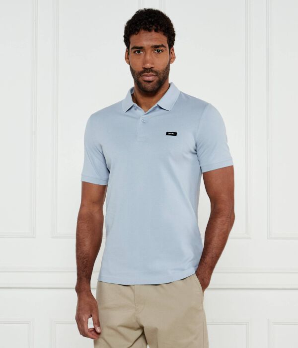 

Рубашка поло Slim fit Calvin Klein, синий