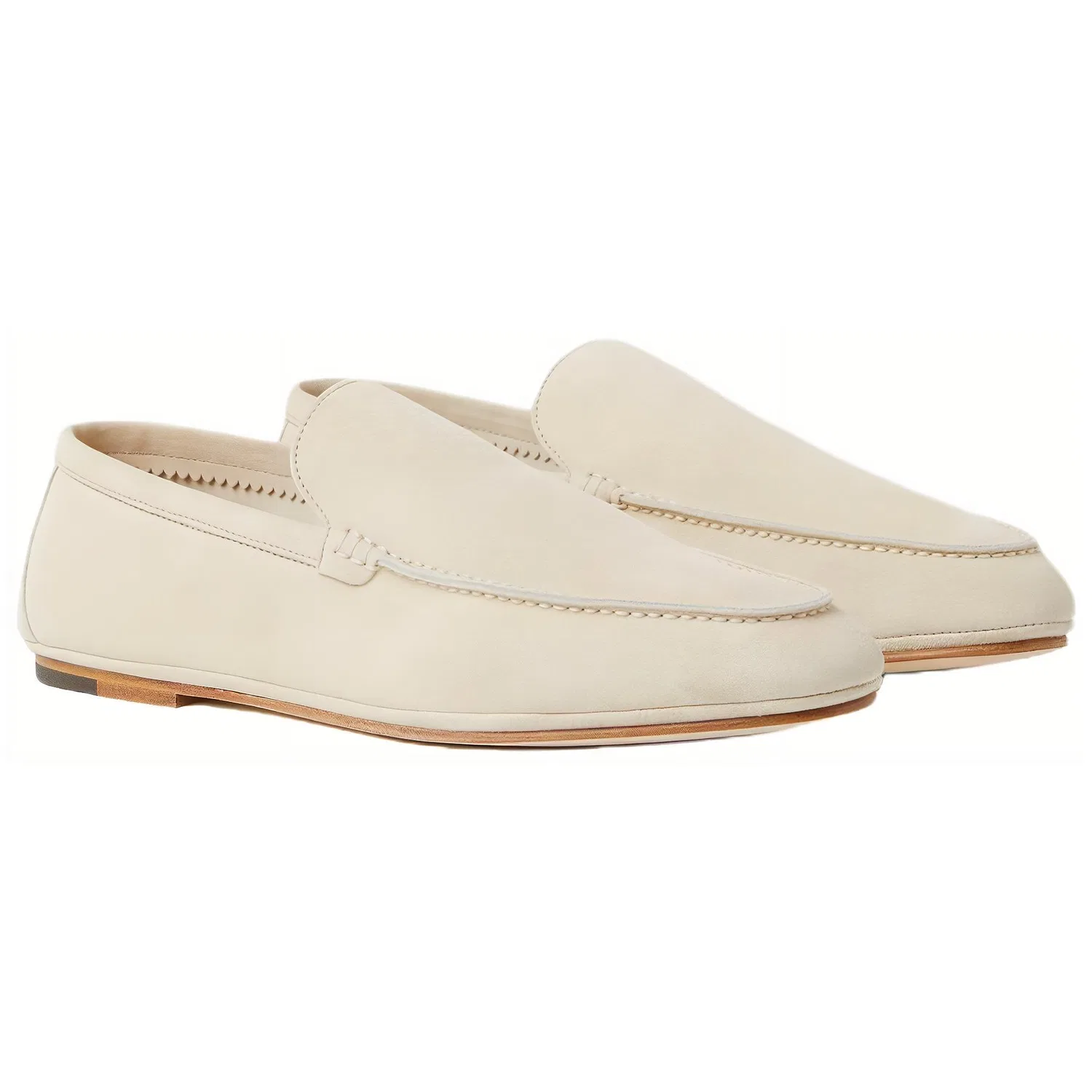 Casual кожаные туфли Loro Piana Yogurt — фото 4