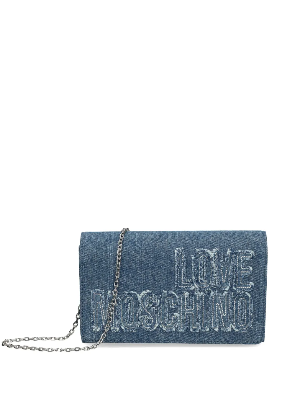 

Сумка через плечо с аппликацией логотипа Love Moschino, синий