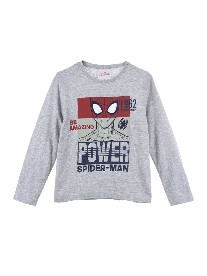 

Рубашка с длинным рукавом Spiderman, серый