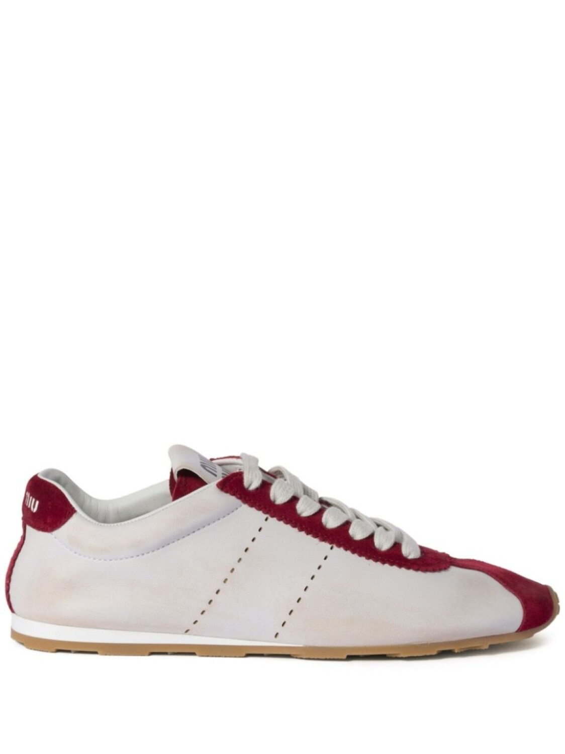Miu Miu кроссовки Plume, белый