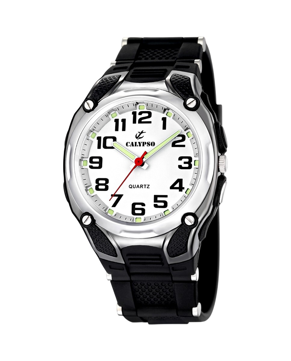 

K5560/4 Черные резиновые мужские часы в уличном стиле Calypso, черный