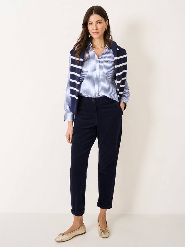 

Зауженные брюки из вельвета Crew Clothing, Navy Blue