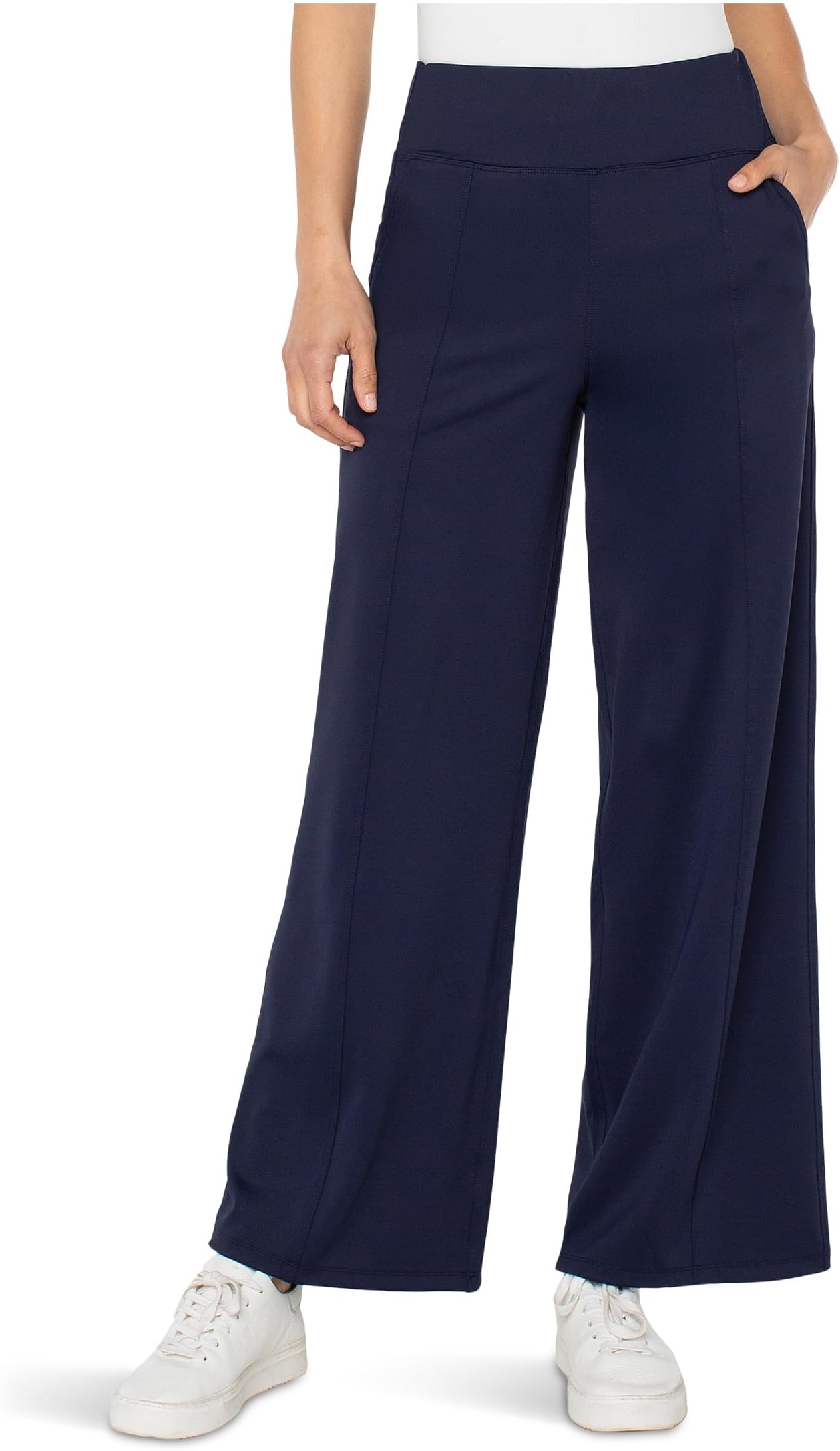 

Брюки Liverpool Los Angeles Mid-Rise Wide Leg Tech Pants, Navy