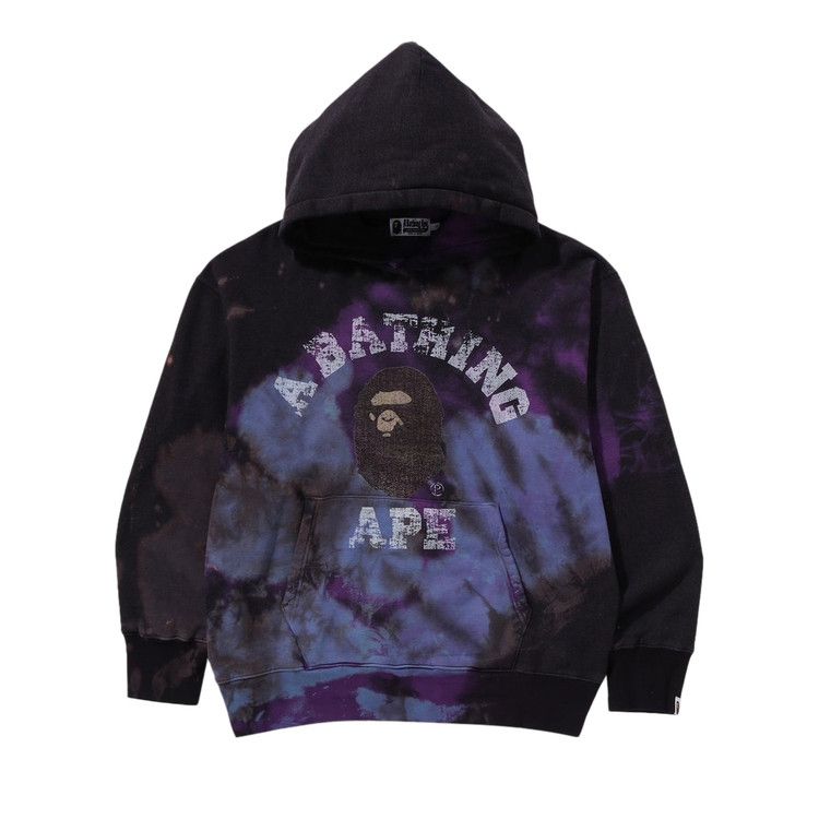 

Худи BAPE Tie Dye College Relaxed Fit Pullover Hoodie, Black