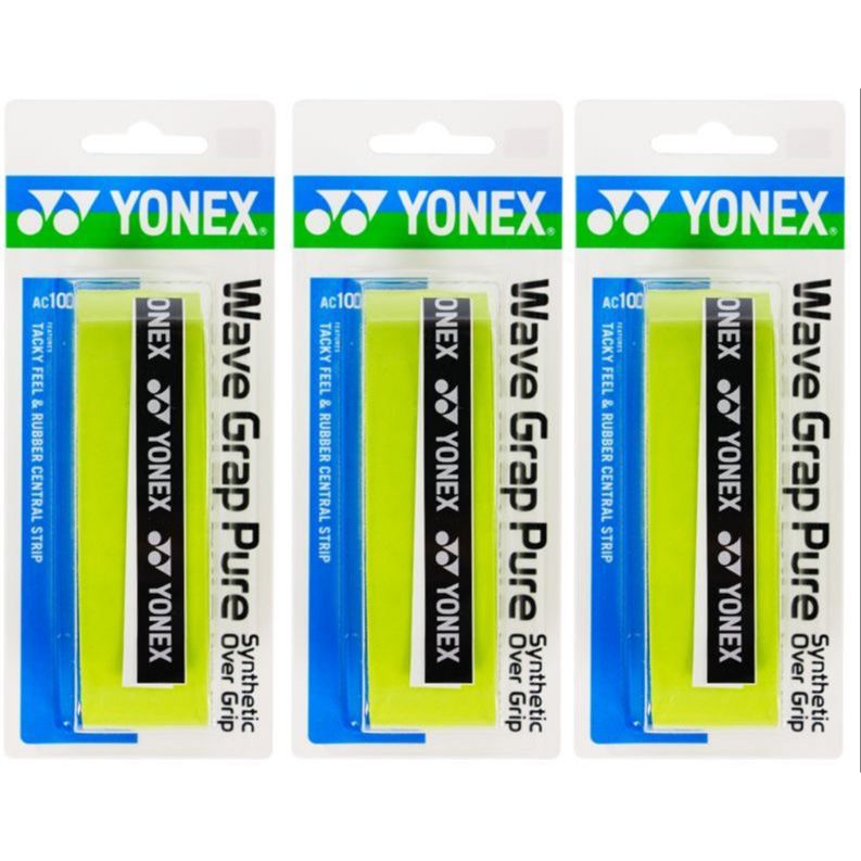 

YONEX Грип-тейп Light Green полиуретановый тонкий набор из 3 штук