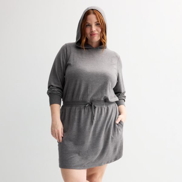

Платье из френч терри большого размера Tek Gear, цвет charcoal gray