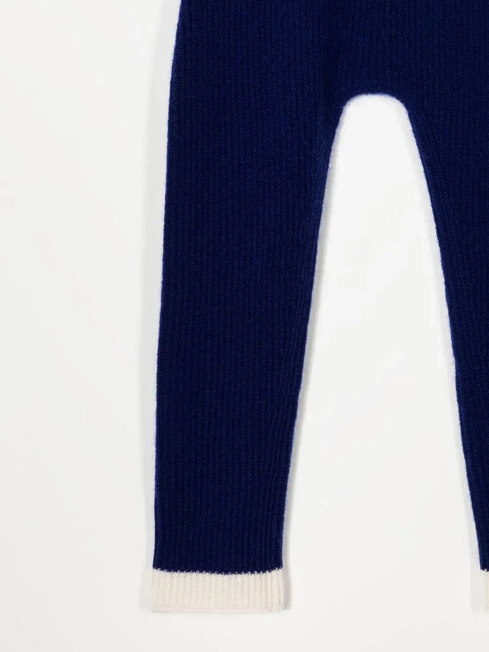 Кашемировые леггинсы Gia в рубчик Cashmere In Love Kids, синий — фото 3