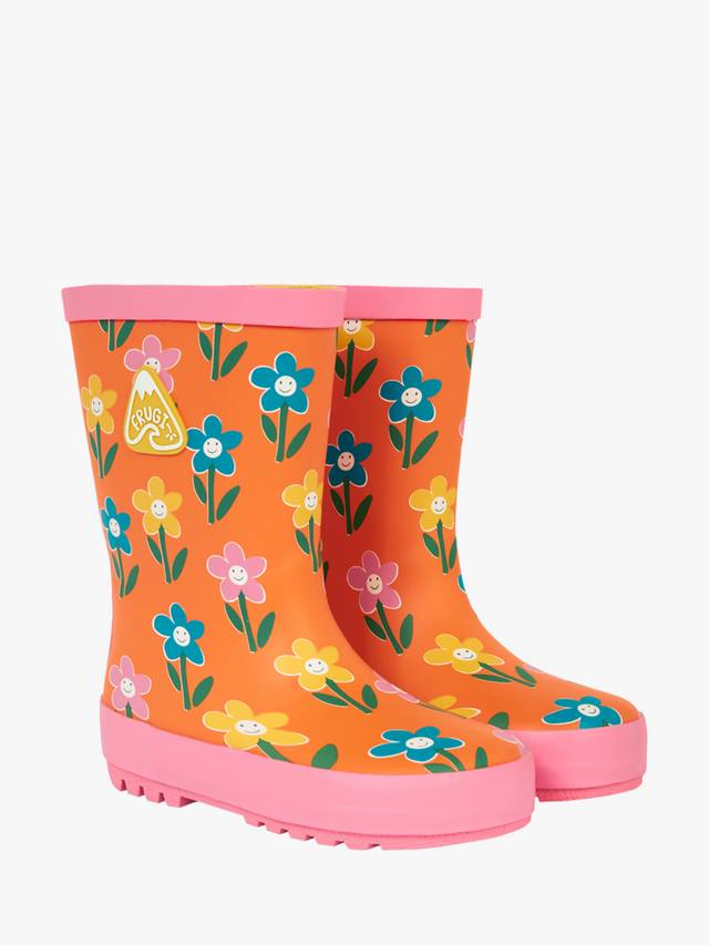 

Детские резиновые сапоги Puddle Buster Frugi, Fun Flowers