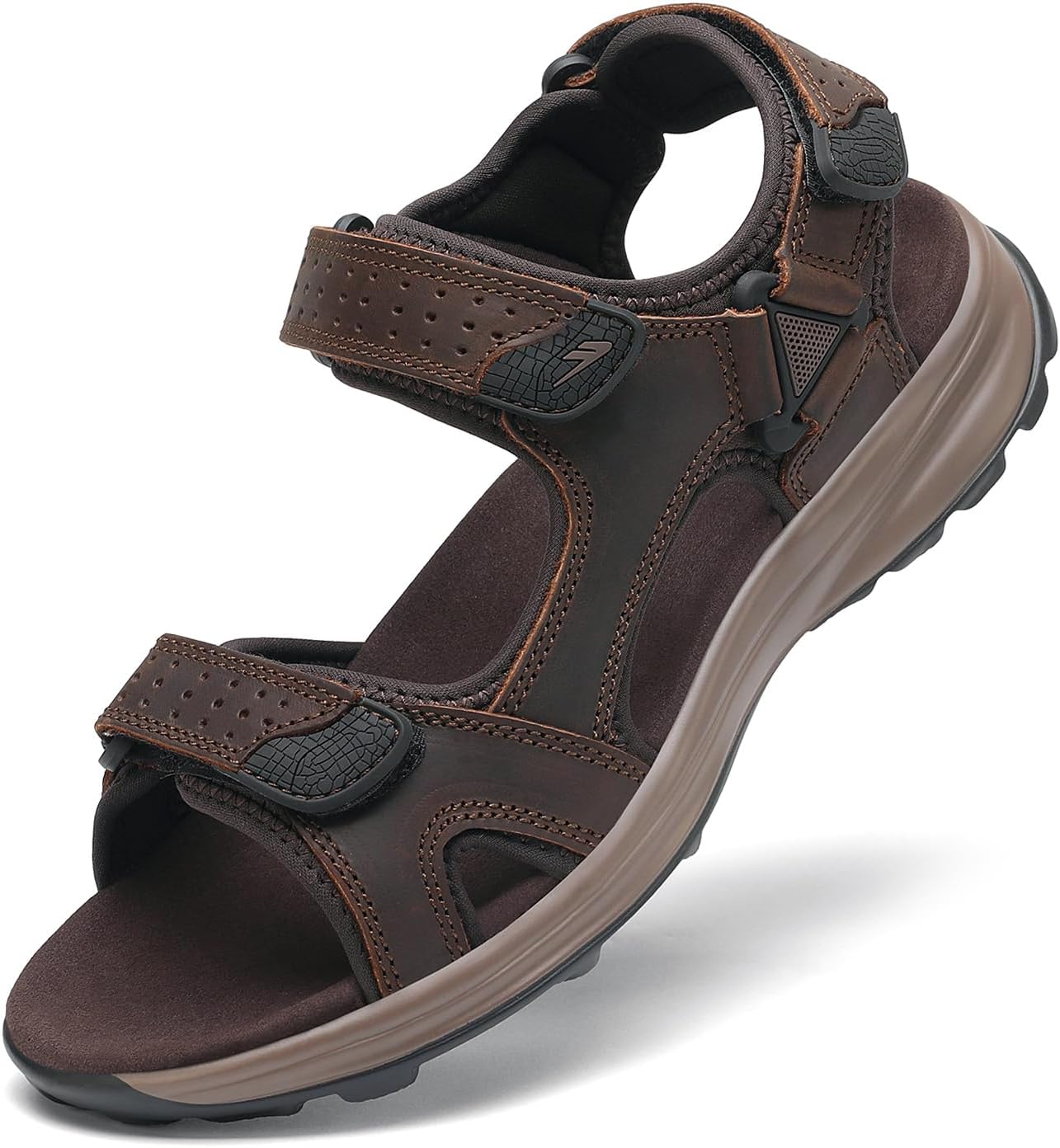 

Мужские спортивные сандалии FLARUT для активного отдыха, сандалии для походов, открытые сандалии для ходьбы, летние пляжные водные туфли, темно-коричневый