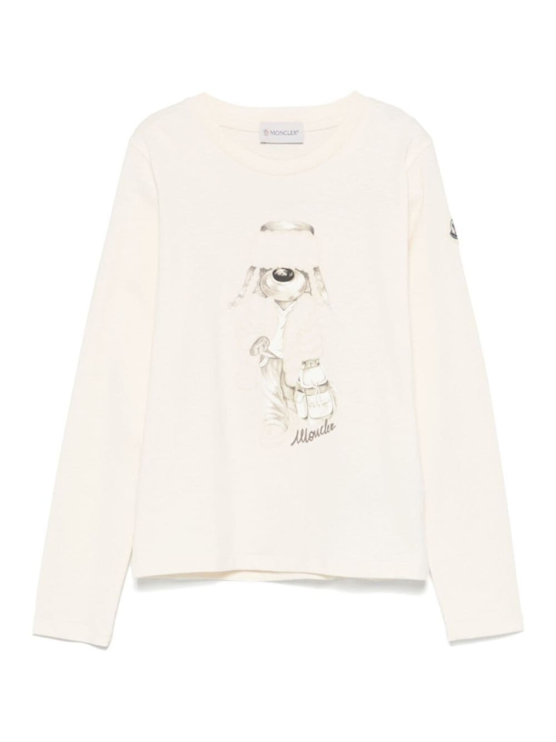 

Moncler Enfant футболка с принтом, белый
