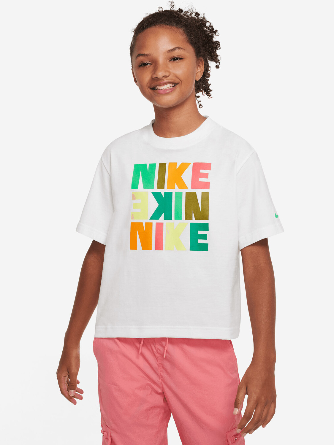 

Футболка Nike G NSW BOXY PRINT, белый