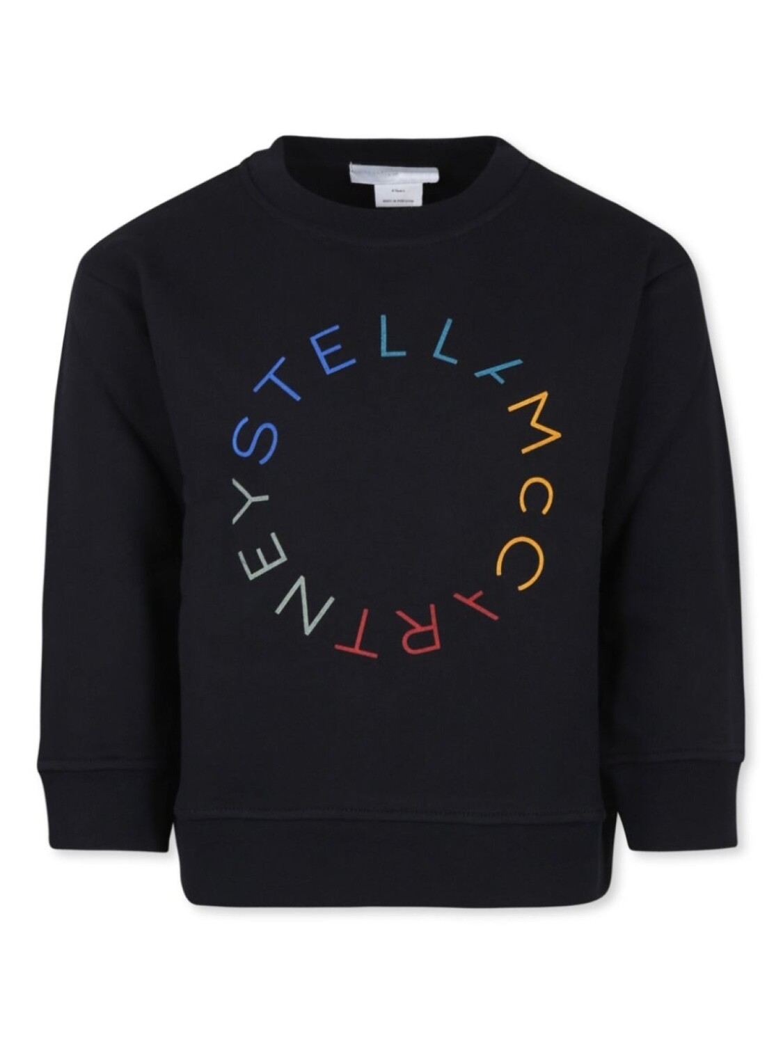 

Stella McCartney Kids толстовка с круглым вырезом и логотипом, черный