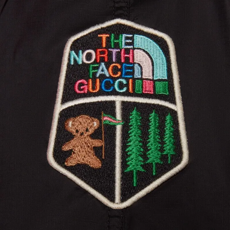 Футболка The North Face Cotton Coat GUCCI, тёмно-розовая — фото 4