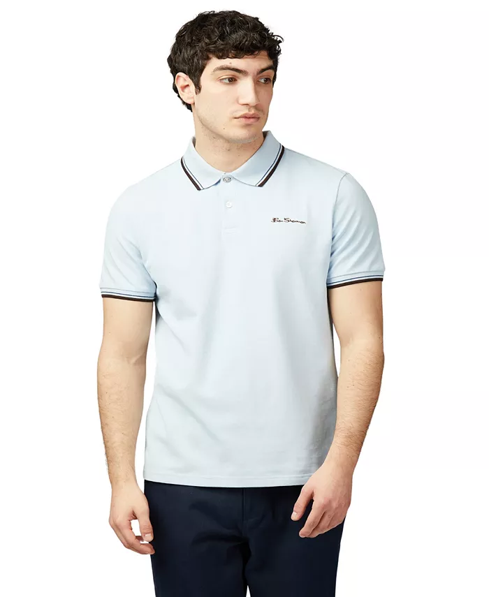 

Мужская поло с коротким рукавом Signature Pique Ben Sherman, синий