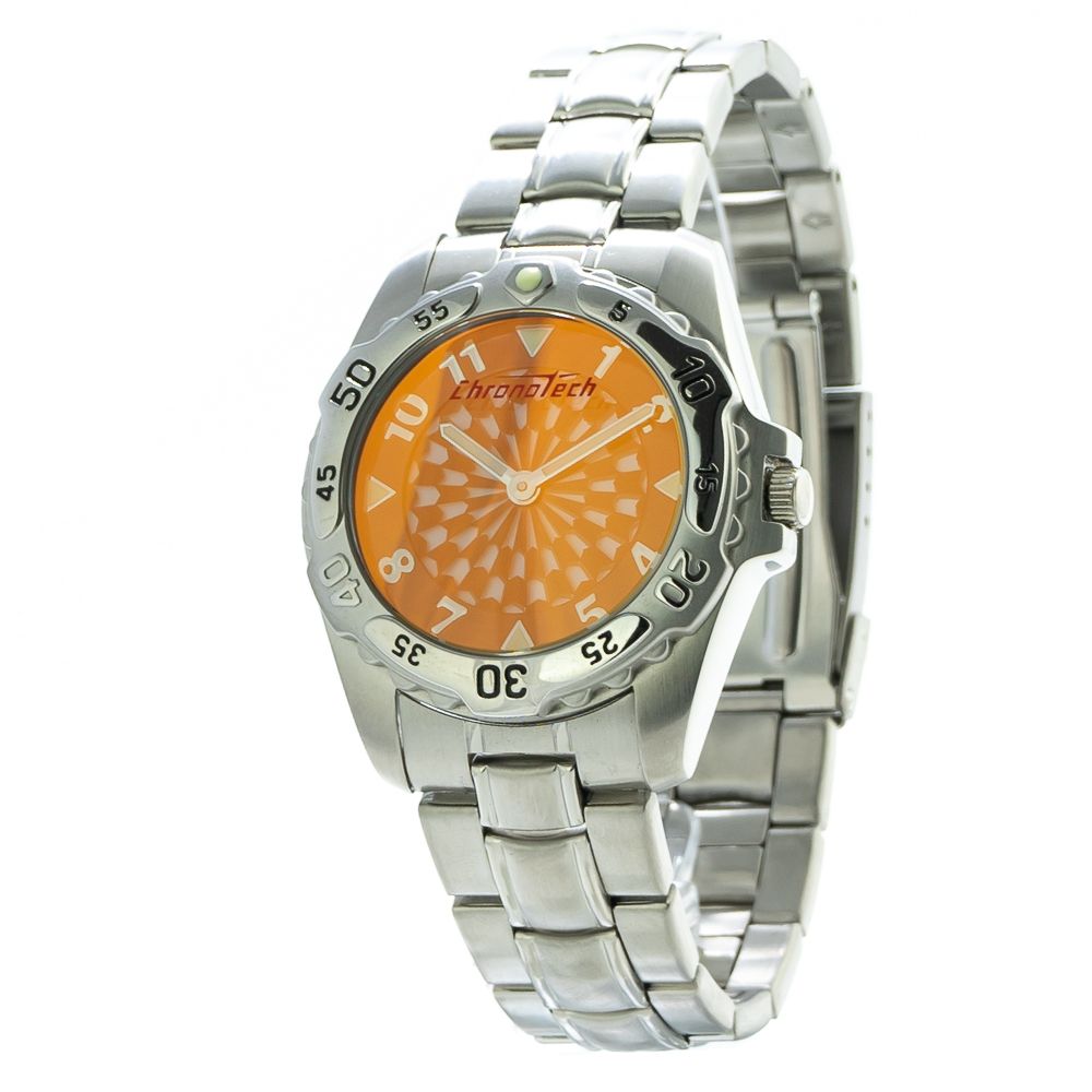 

Мужские часы Chronotech Steel, серебряный