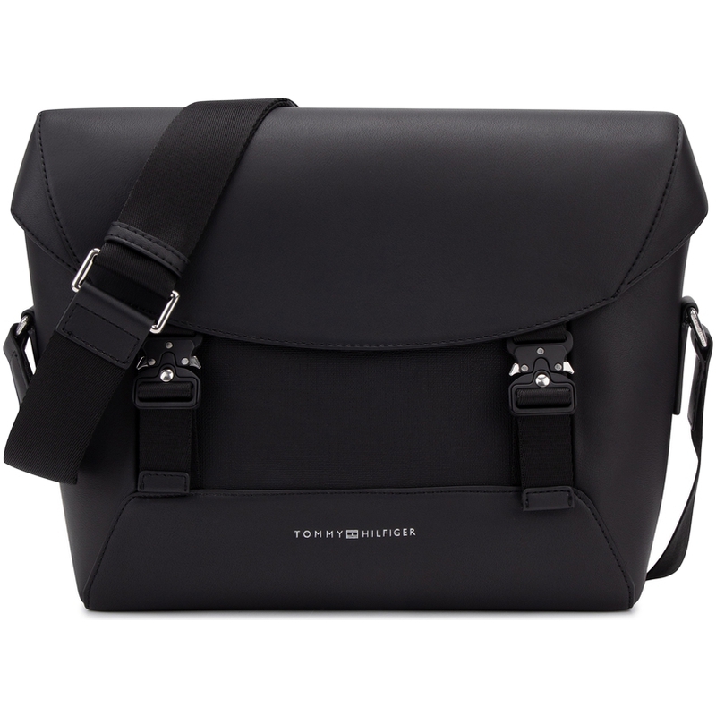 

Tommy Hilfiger Искусственная кожа плечевая сумка medium мужская black