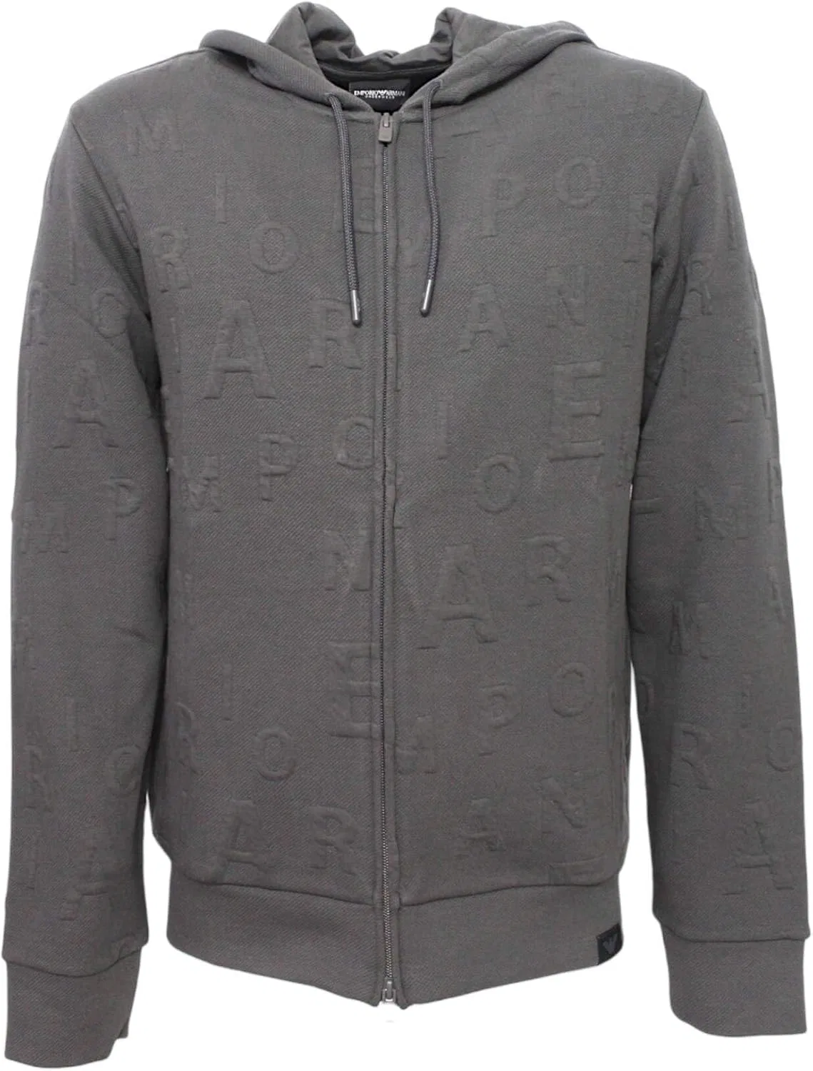 Мужская толстовка Emporio Armani на молнии, Asphal Jacquard