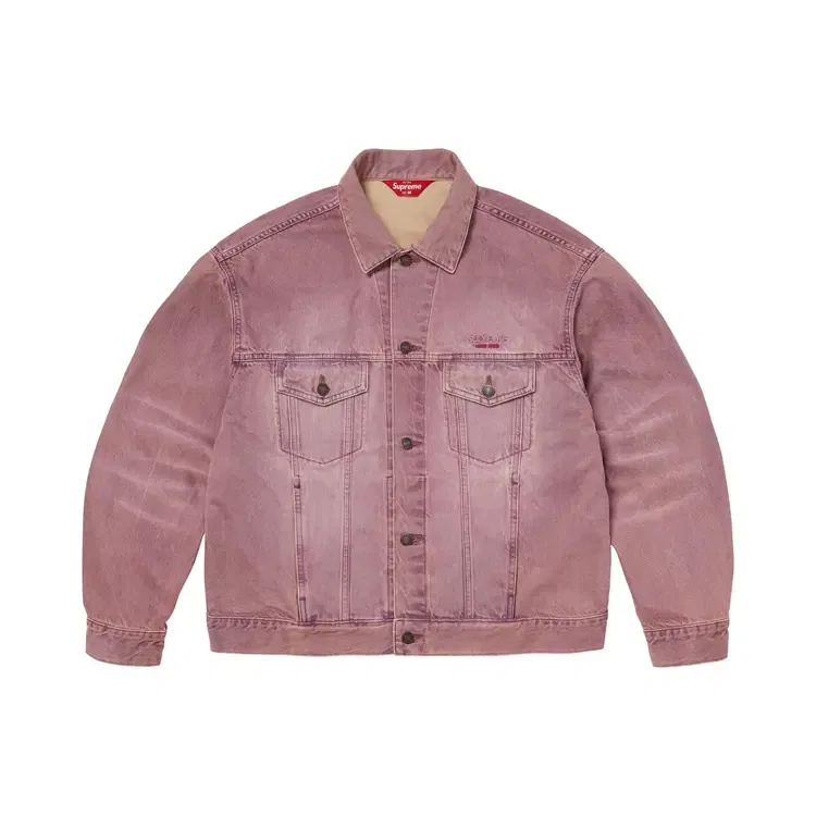 Джинсовая куртка Supreme Denim Trucker Jacket, фиолетовый