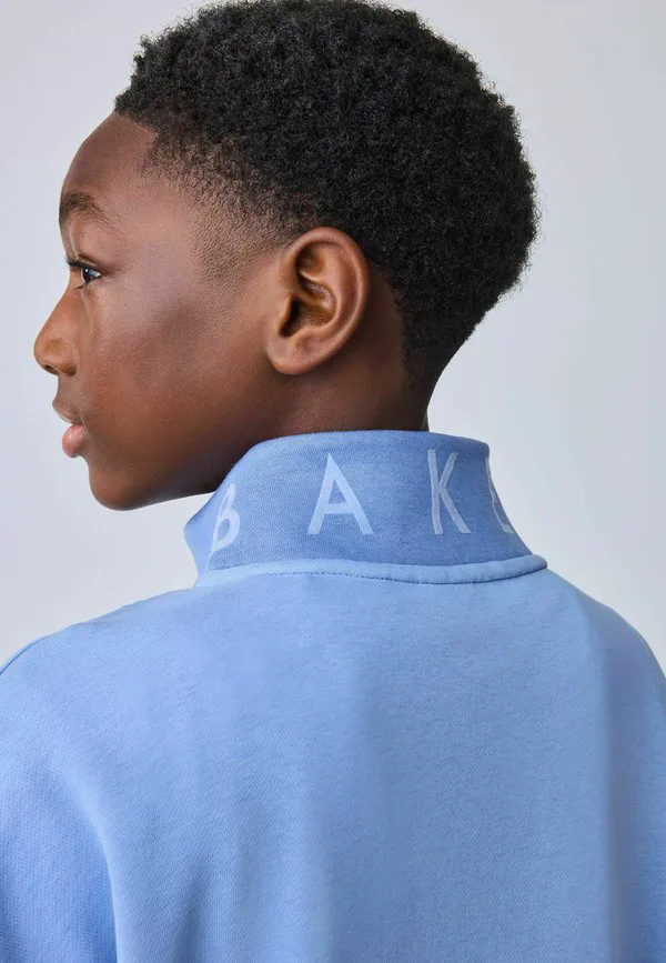 Свитшот с воротником-стойкой и контрастными цветовыми блоками Baker By Ted Baker, Blue — фото 3