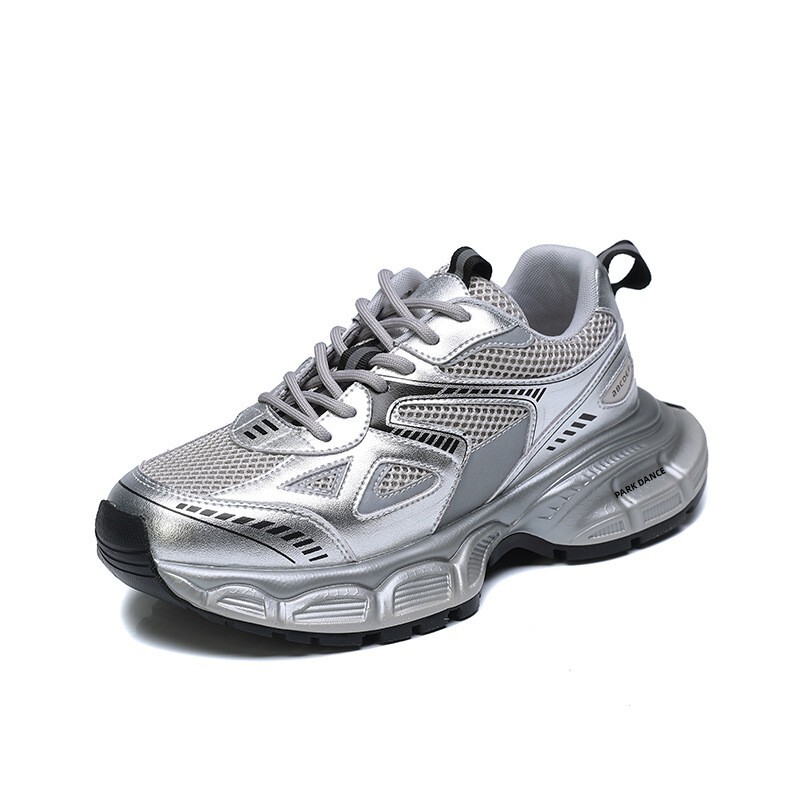 

Кроссовки PARK DANCE Chunky Sneakers Women's Low-top Silver, серебряный, Серый, Кроссовки PARK DANCE Chunky Sneakers Women's Low-top Silver, серебряный