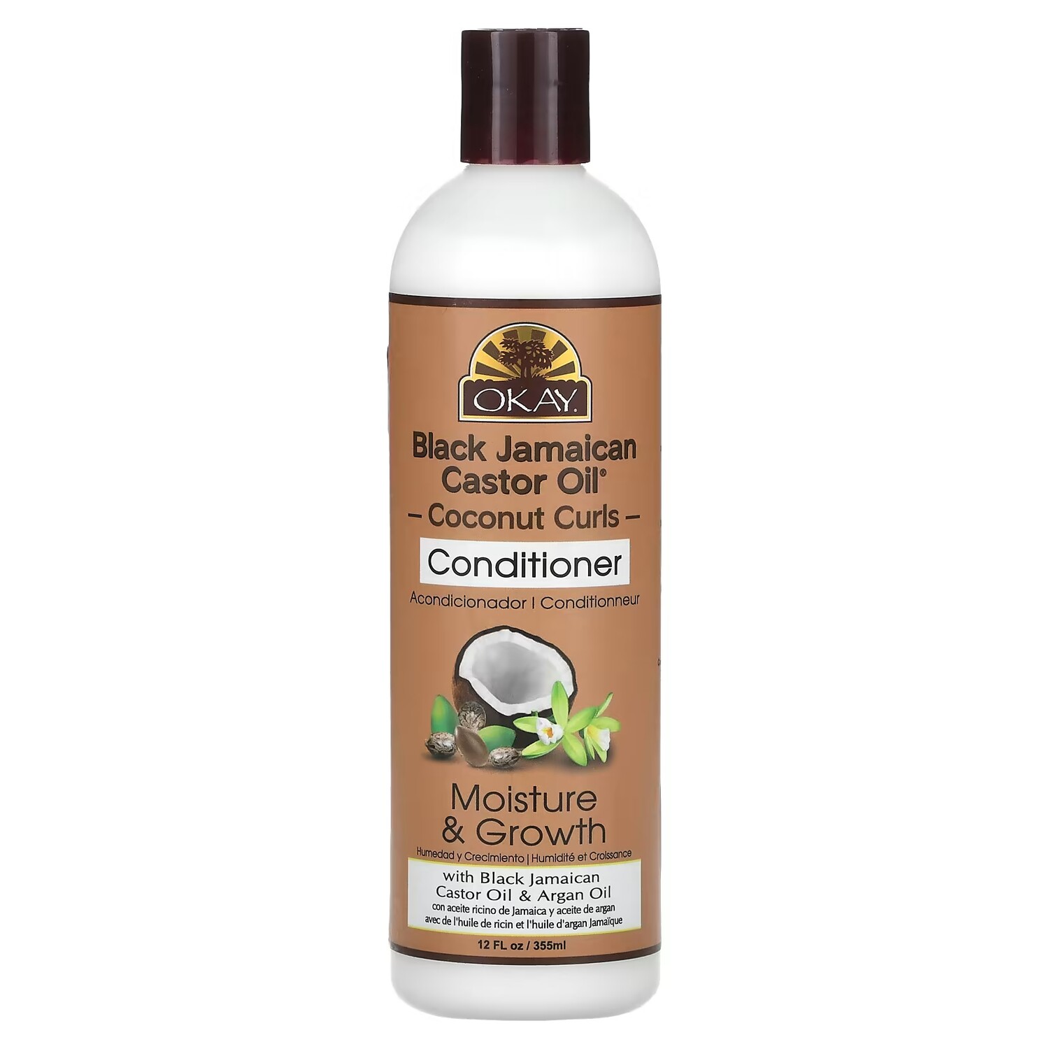 

Кондиционер Okay Pure Naturals Black Jamaican Castor Oil Coconut Curls, 355 мл