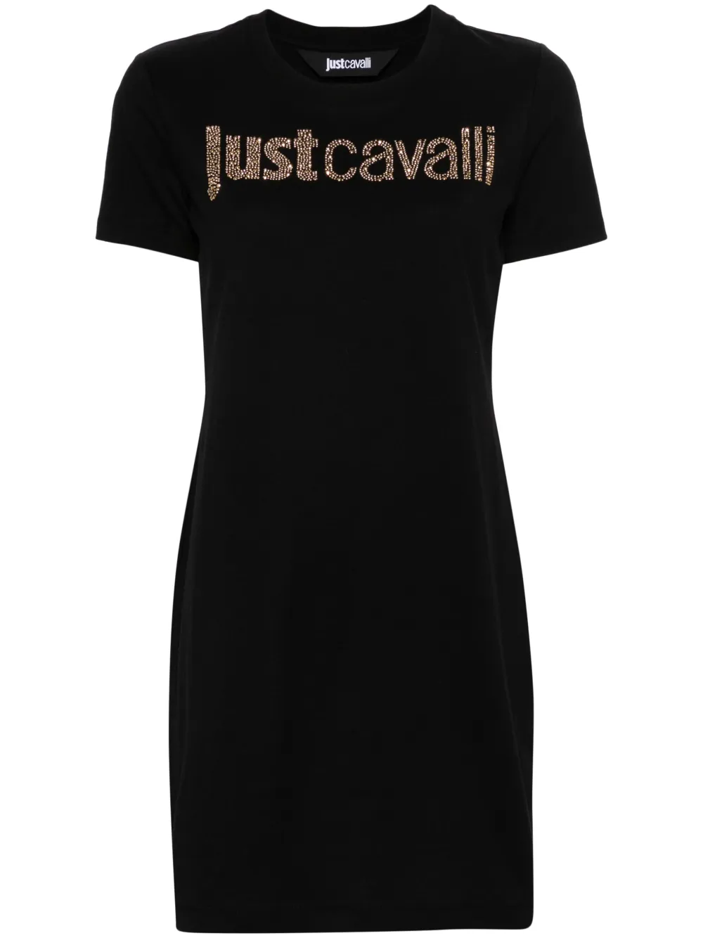 

Платье-рубашка с логотипом Just Cavalli, черный