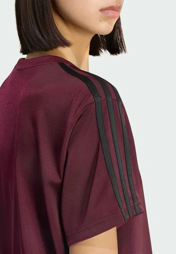Футболка с принтом Firebird tee Adidas Originals, бордово-черный — фото 4
