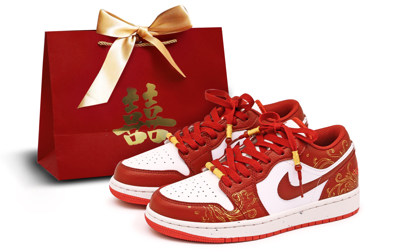 

Jordan Кроссовки Air 1 Vintage мужские низкие Red/White