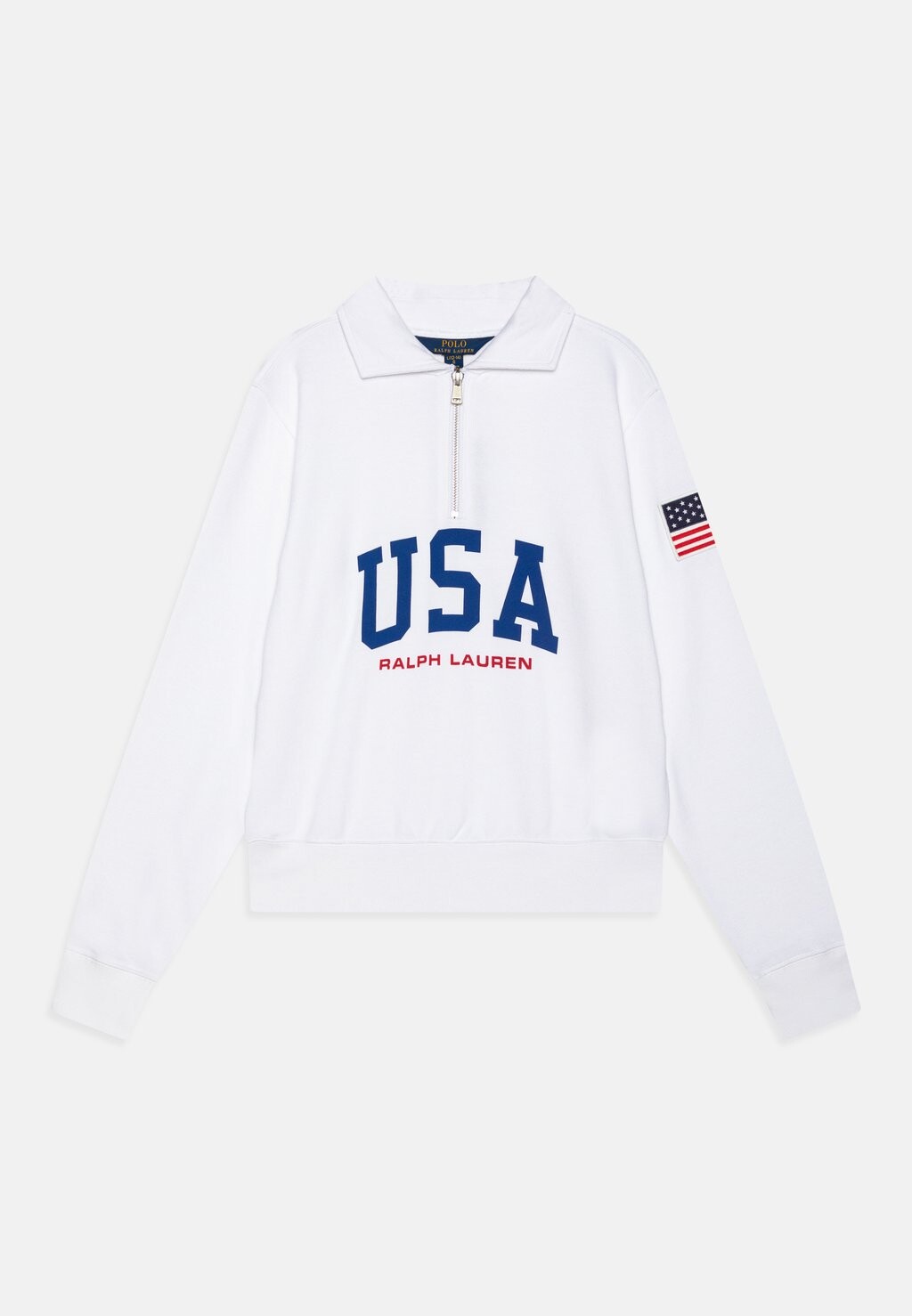 

Толстовка с капюшоном LOGO QUARTER ZIP Ralph Lauren, белый