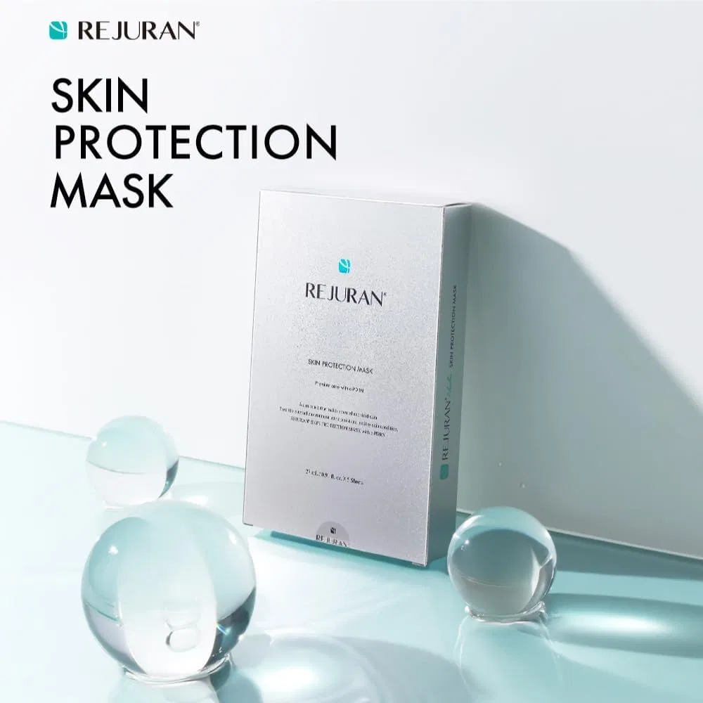 Маска для лица Rejuran Skin Protection, набор из 2 упаковок по 5 штук, PDRN листовые маски — фото 2