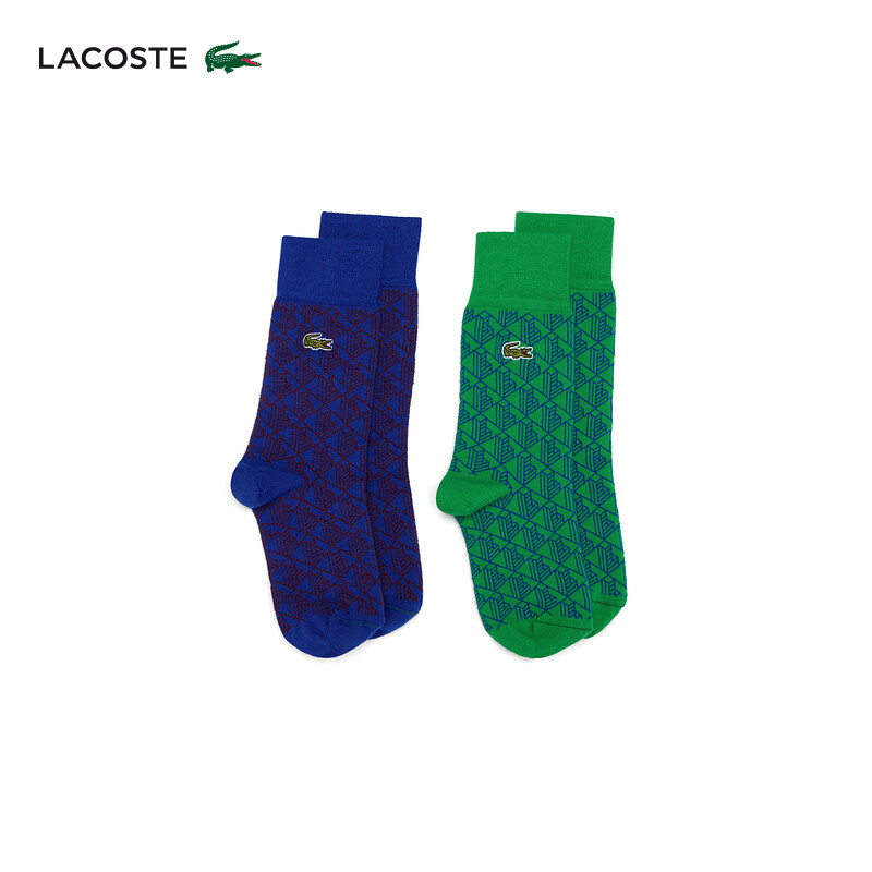 

Носки Lacoste с принтом, синий/зеленый
