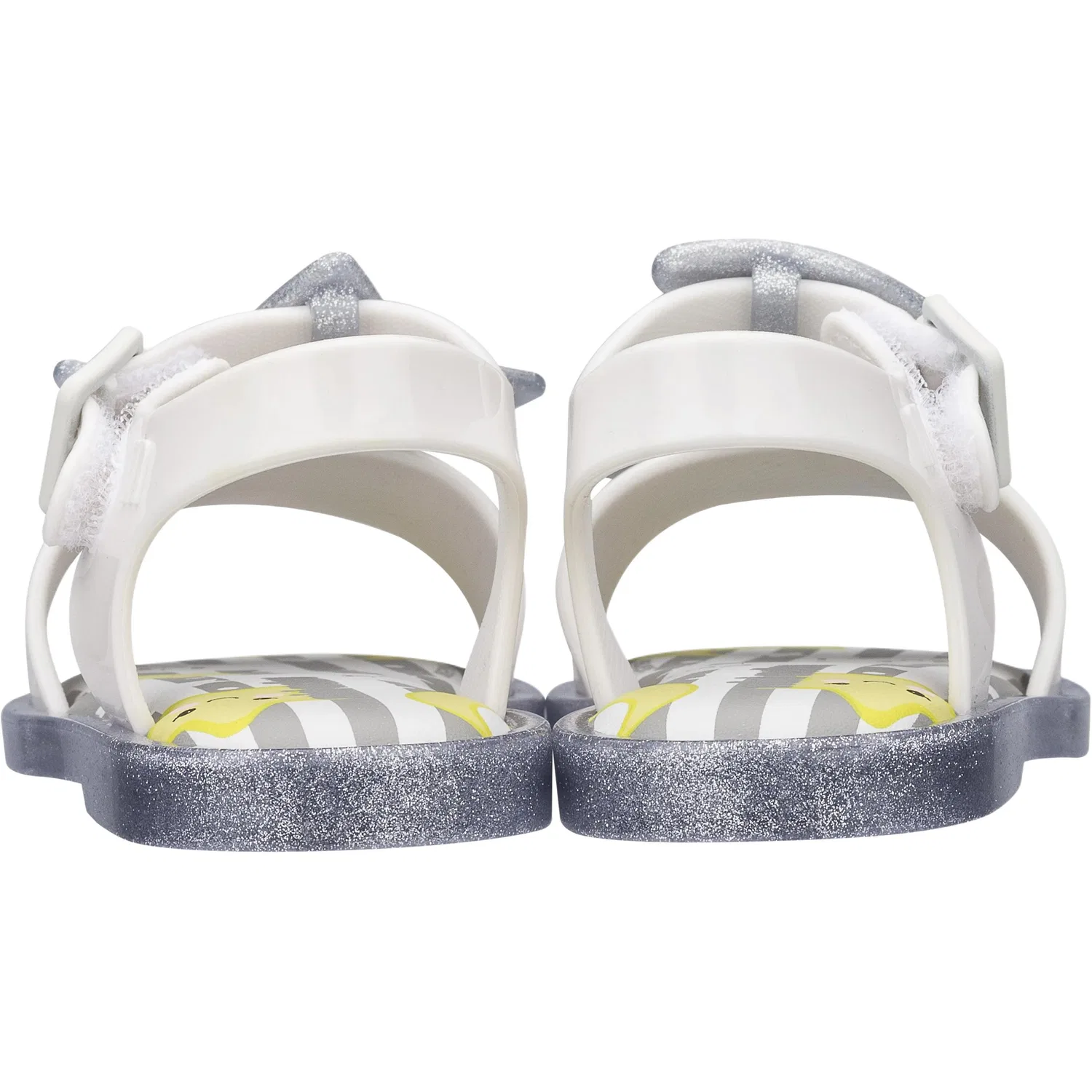 Детские сандалии low top белые/silver для детей 3-7 лет Melissa, White/Silver — фото 4