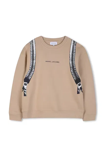 Худи хлопковое Marc Jacobs, бежевый