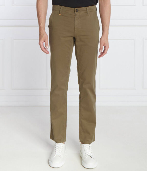 

Брюки чинос schino Slim fit Boss Orange, хаки