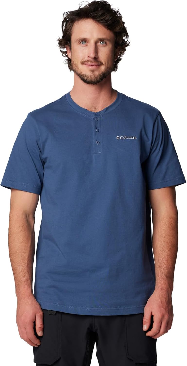 

Columbia мужская рубашка Landroamer с коротким рукавом Henley II, Dark Mountain