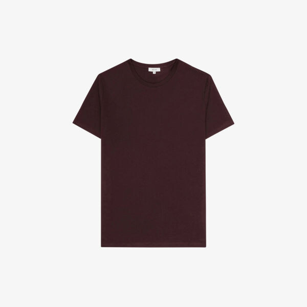 

Футболка Bless из хлопкового джерси с круглым вырезом Reiss, бордовый, Красный, Футболка Bless из хлопкового джерси с круглым вырезом Reiss, бордовый