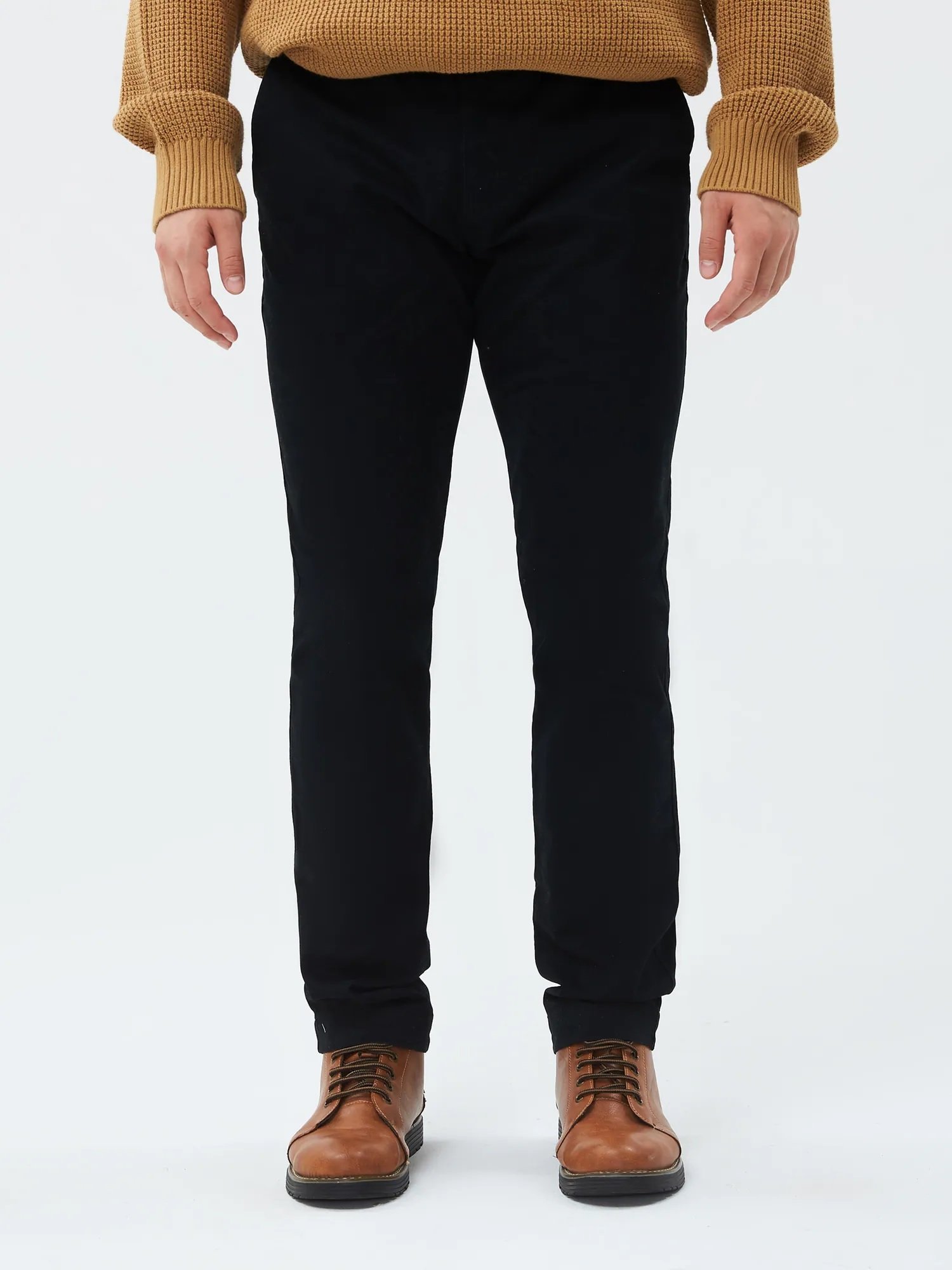Брюки Gapflex Essential Khaki Skinny Fit Gap, TRUE_BLACK — фото 2