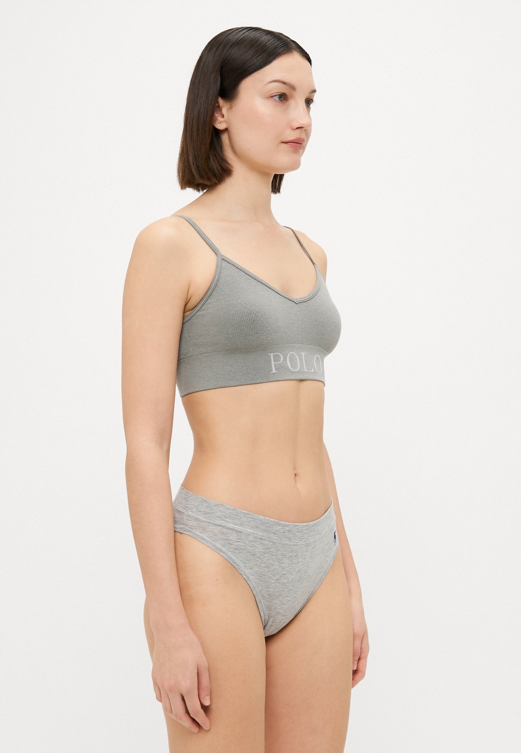 Бюстье BRALETTE Polo Ralph Lauren, серый — фото 4